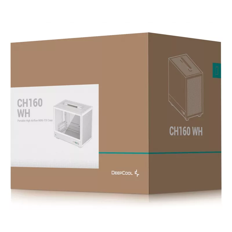DeepCool CH160 WH Small Form Factor (SFF) biela