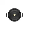 Staub La Cocotte 20cm okrúhly, čierny, liatina (40509-487-0)