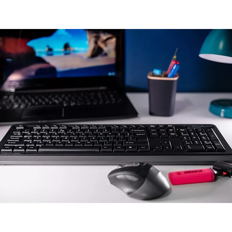 A4Tech FStyler FG1035 bezdrôtová súprava klávesnice a myši, 2,4G, sivá