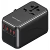 Nabíjačka Vention FJGB0 100W GaN s 3× USB-C a 1× USB-A, čierna