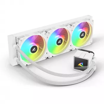 All-in-One CPU vodné chladenie Sharkoon S60 ARGB biela 360 mm radiátor