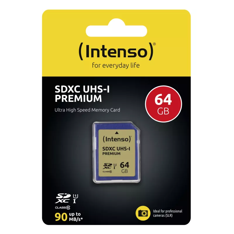 Intenso pamäťová karta 64 GB SDXC UHS-I Class 10 3421490