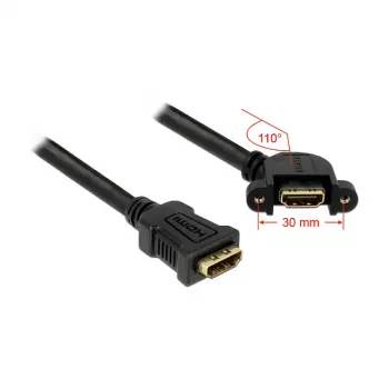 HDMI kábel DeLOCK 0,25 m 2xHDMI