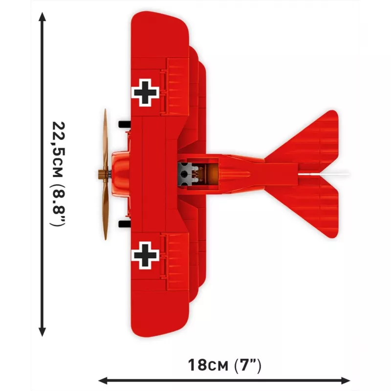 Blocks Fokker DR.1 Red Baron 221 kociek