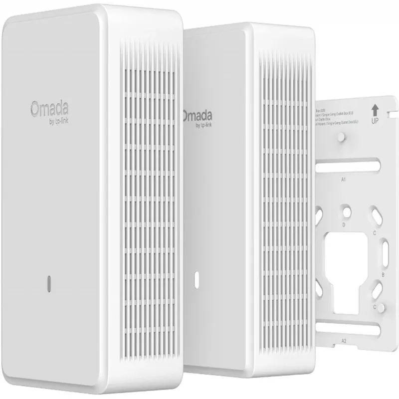 Wireless Access Point TP-LINK EAP775-Wall 9300 Mbit/s, Tri-Band 2.4/5/6 GHz, 5x RJ-45, PoE, biela