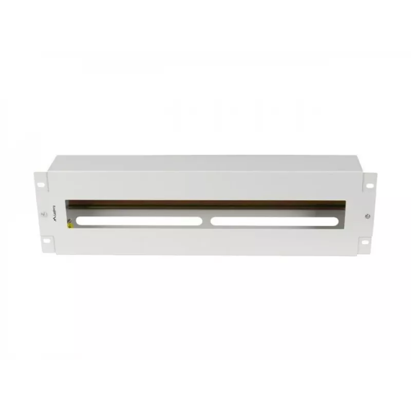 Lanberg AK-VDP103-S 19-palcový 3U panel na rozvod napätia s lištou DIN TS-35, sivý