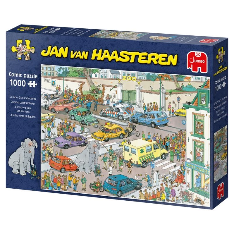 Jumbo Jan van Haasteren Jumbo geht einkaufen 1000 dielikov puzzle (20028)