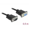 Sériový kábel DeLOCK 86613 čierny 0,5 m RS-232