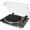 AT-LP70XBTBS, gramofón čierny/strieborný, integrovaný fono predzosilňovač, Bluetooth, plne automatický, remeňový pohon