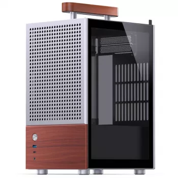 PC skriňa Jonsbo T6, Mini-Tower, Mini-ITX, strieborná