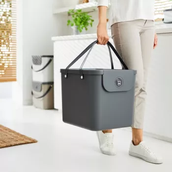 Rotho Albula kôš na triedenie odpadu, 40 l, antracit