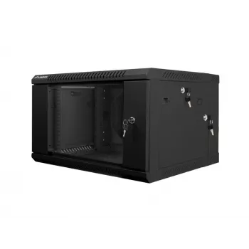 Nástenný rack LANBERG WF02-6606-10B 6U 600x374,3x600 mm nehrdzavejúca oceľ čierny