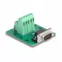 DeLOCK 66907 D-Sub 9-pinový samec na 10-pinovú svorkovnicu na DIN lištu