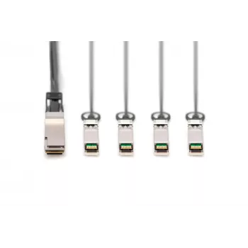 Direct-Attach kábel Digitus 40G QSFP+ na 4xSFP+ 1m