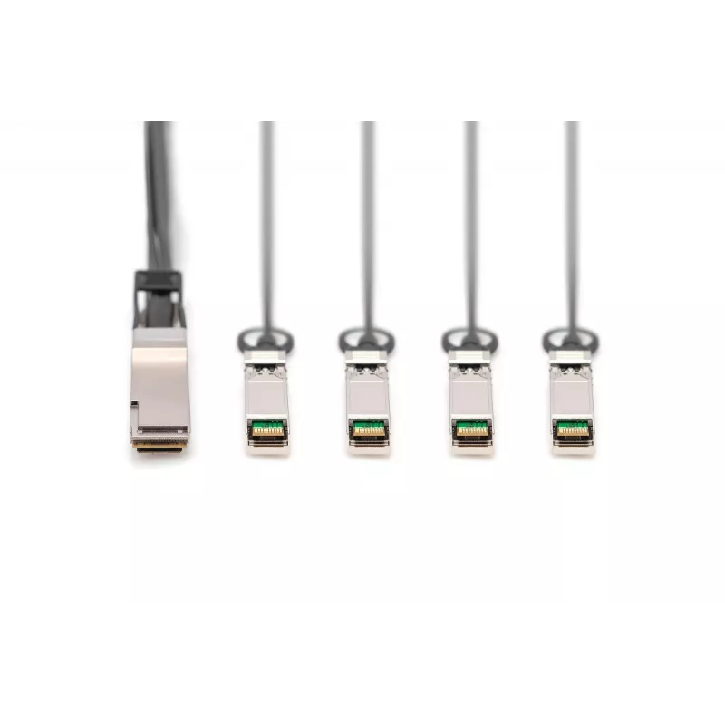 Direct-Attach kábel Digitus 40G QSFP+ na 4xSFP+ 1m