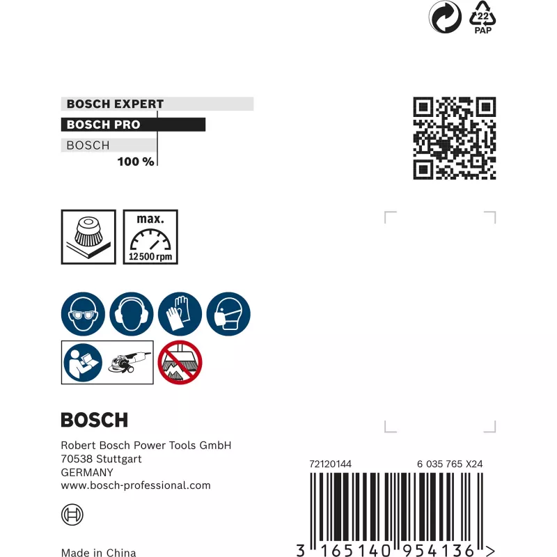 Bosch 2 608 620 727 príslušenstvo k uhlovej brúske miskovitá kefa
