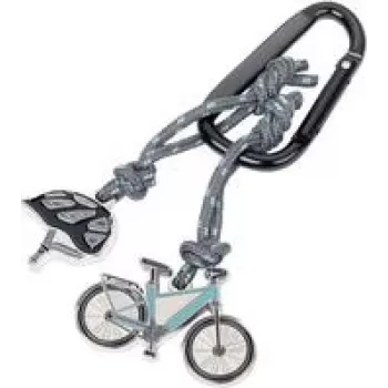 Kľúčenka TROIKA E-BIKE KR24-02/BK odolný dizajn ľahká