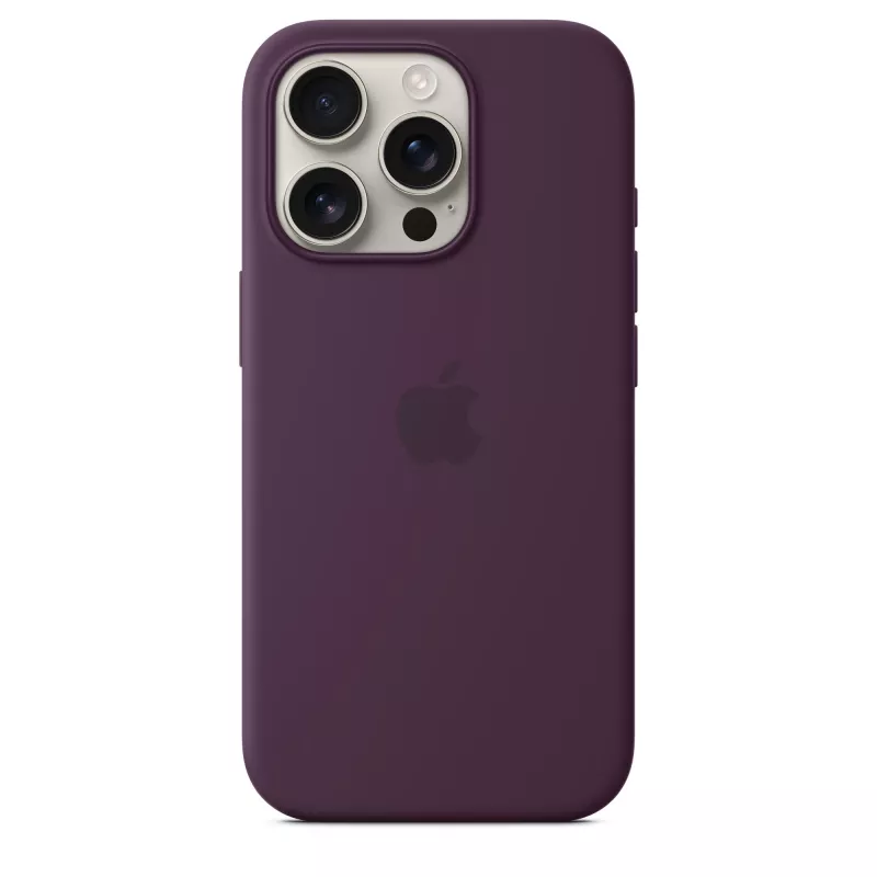 Apple iPhone 16 Pro silikónové puzdro s MagSafe – slivková