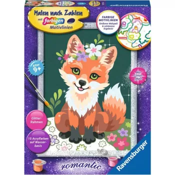 Ravensburger Maľovanie podľa čísel - Kvetovaná líška