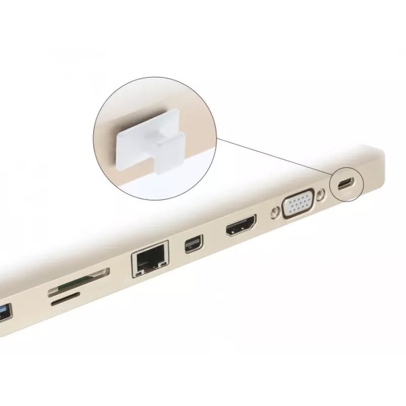 Krytka proti prachu pre konektor samica USB Type-C DeLOCK 64097