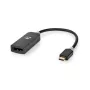 Nedis USB adaptér USB 3.2 Gen1 - USB-C™ konektor samec, DisplayPort konektor samica, 0,20 m, okrúhly, pozlátený, PVC, sivý