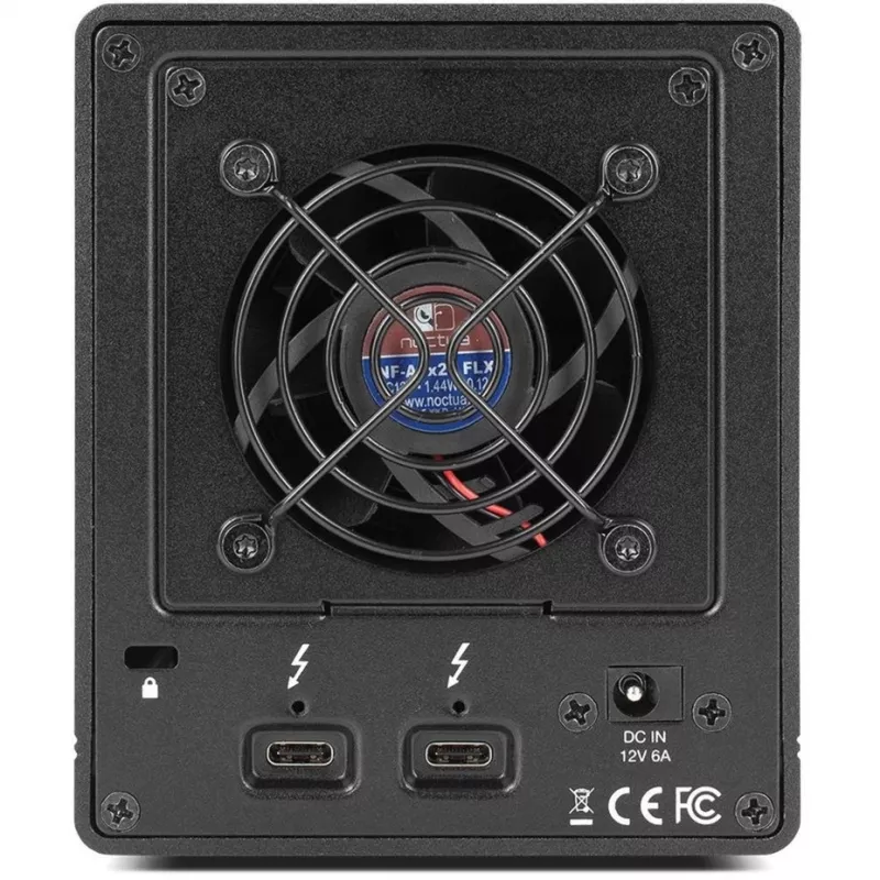 ThunderBay 4 mini, puzdro na disky čierne, profesionálne 4-diskové HDD/SSD Thunderbolt-3 puzdro