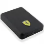 Ferrari powerbanka FEPB5MNCAK 15W 5000mAh čierna/čierna Metal Logo MagSafe