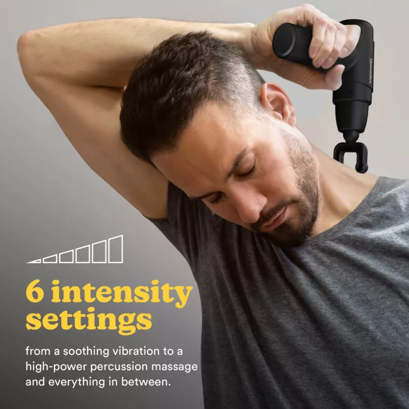 Perkusná masážna pištoľ HoMedics PGM-45BK Mini prenosná ľahká praktická
