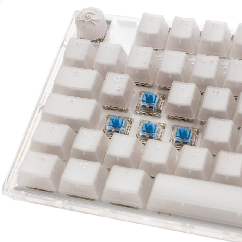 Ducky One 3 RGB klávesnica, Gaming, USB, QWERTY, US-angličtina, biela, mechanická