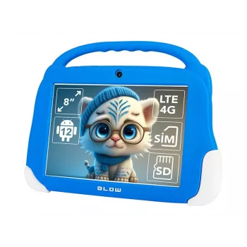 Tablet BLOW KidsTAB8 8 palcov IPS HD Android 12, 1,6 GHz Octa-Core T606, 4 GB RAM, 64 GB, LTE, MicroSD