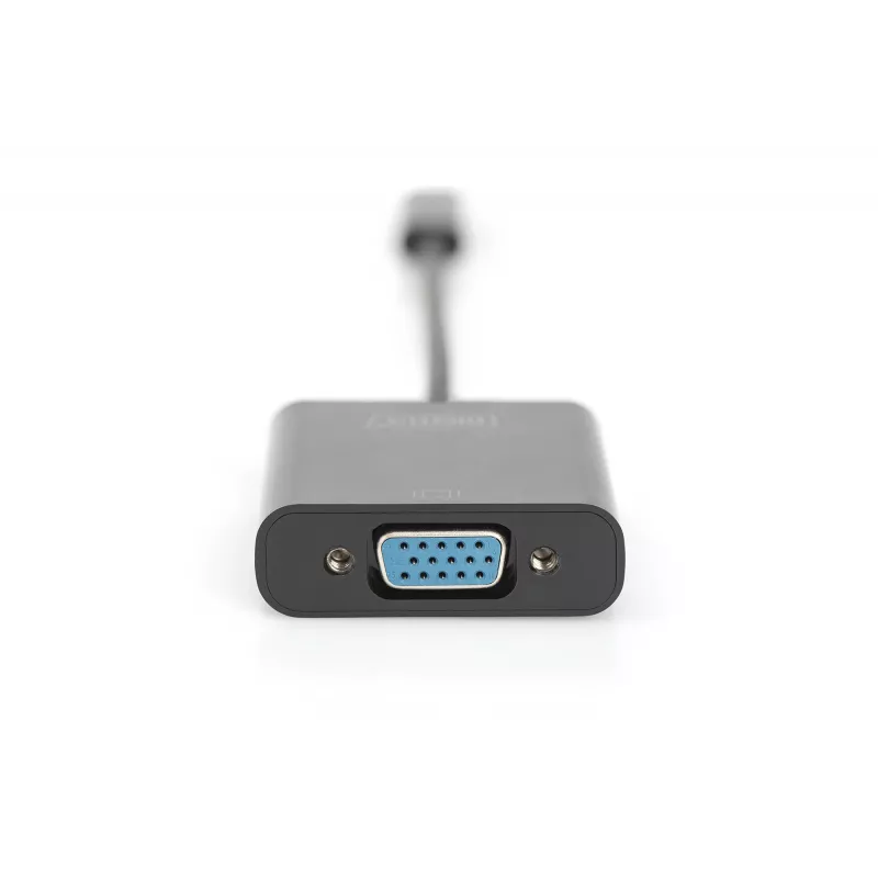 DIGITUS DA-70853 USB-C na VGA adaptér, Full HD 1080p, čierny