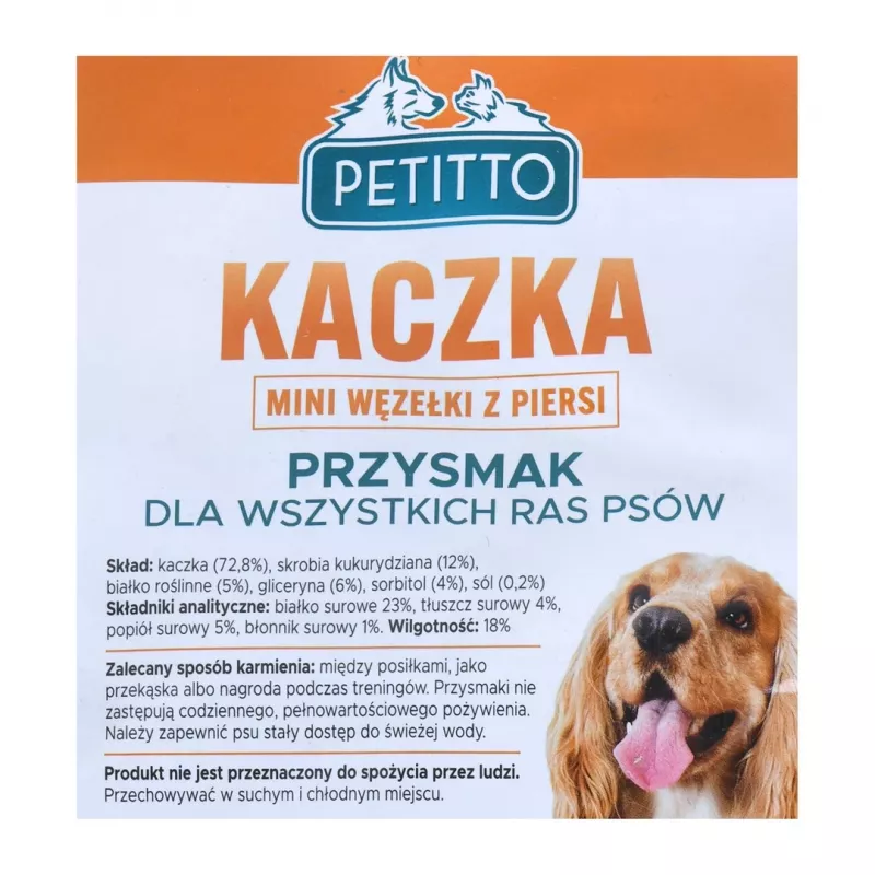 PETITTO kačacie prsia mini uzly - psie maškrty - 500 g