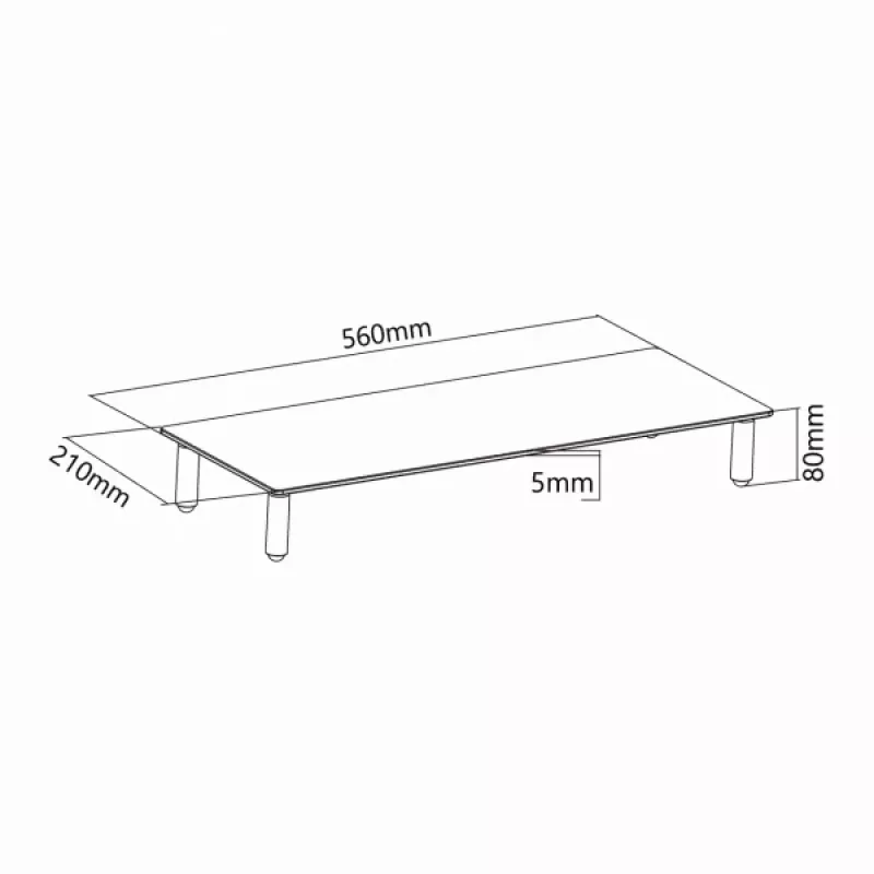 Sbox DS-610 podstavec na zvýšenie monitora alebo notebooku