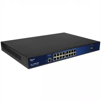 ALLNET ALL-SG8618M Spravovaný switch, 16x Gigabit + 2x SFP, 19 palcov