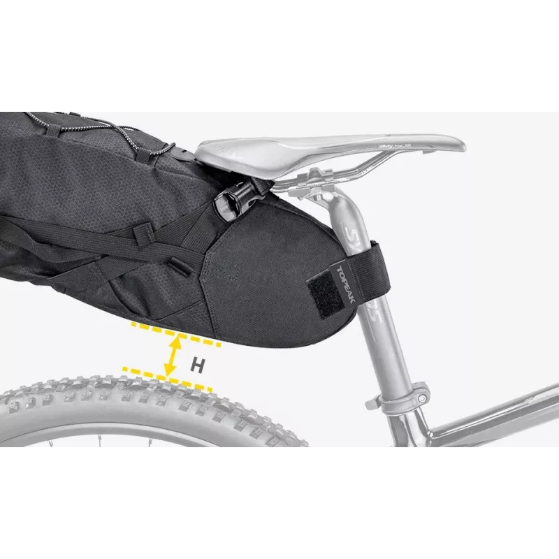 Cyklistická taška Topeak BackLoader 15 L nylon polyetylén čierna