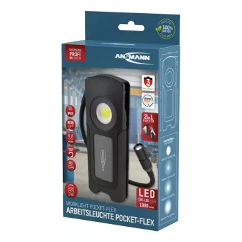 Ansmann WL1500R Pocket Flex LED ručné svietidlo čierna 17,1 cm 6000K