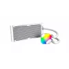 AIO vodné chladenie Montech Hyper Flow ARGB 240 mm biele — 240 mm radiátor, ARGB osvetlenie, biele prevedenie