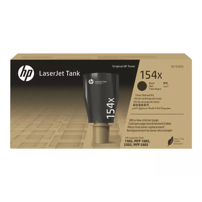 HP 154X High Yield čierna originálna LaserJet Tank Toner Reload Kit