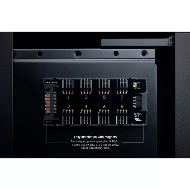 Regulátor ventilátorov Noctua NA-FH1 4-Pin čierny 24W 5-12V