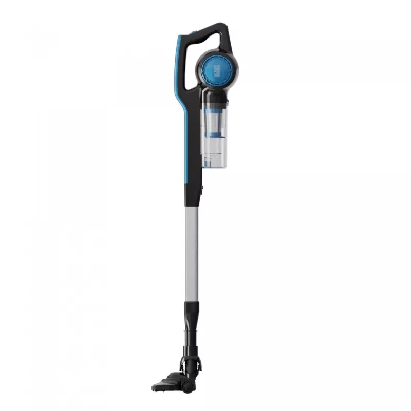Vertikálny drôtový vysávač Black+Decker BXVMS602E 3v1, 600 W, bezvreckový, cyklónový, 0,8 l, filter EPA, kábel 6 m, čierny/modrý