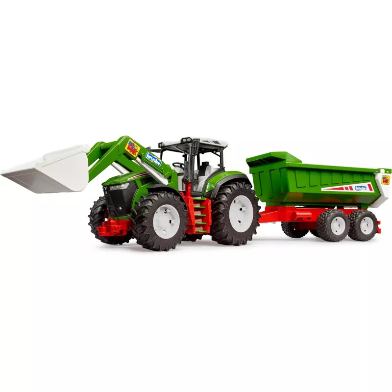 Bruder Roadmax traktor s čelným nakladačom a sklápacím prívesom