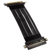 Akasa Riser Black X2 Mark IV Premium PCIe 4.0 x16 riser kábel, 20 cm, AK-CBPE03-20B