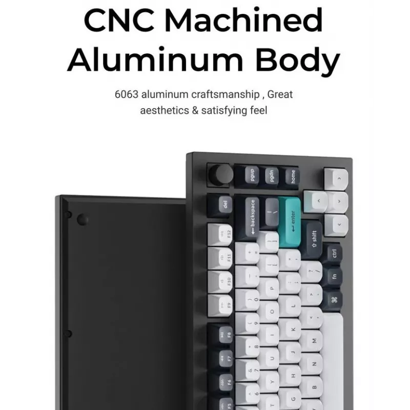 Mechanická klávesnica Keychron Q1 Max 75% s Banana Switches, Carbon Black