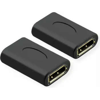 Value 12.99.3165 adaptér (1x DisplayPort konektor samica - 1x DisplayPort konektor samica) čierny