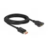 DisplayPort predlžovací kábel panelová montáž DeLOCK 87098 8K 60 Hz 3 m