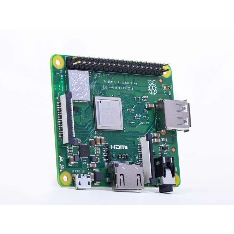 Raspberry Pi 3 Model A+ - jednodoskový počítač - Broadcom BCM2837B0 / 1,4 GHz - RAM 512MB - 802,11a/b/g/n/ac, Bluetooth 4,2 (Raspberry Pi 3 Model A+)