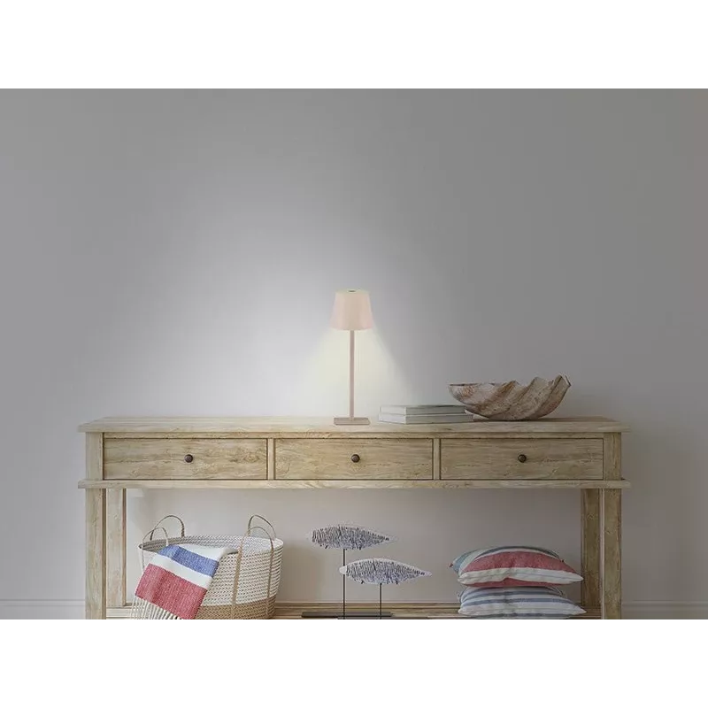 Beper P207ILI202 nabíjateľná stolová LED lampa, dotykový spínač, stmievateľná, púdrová