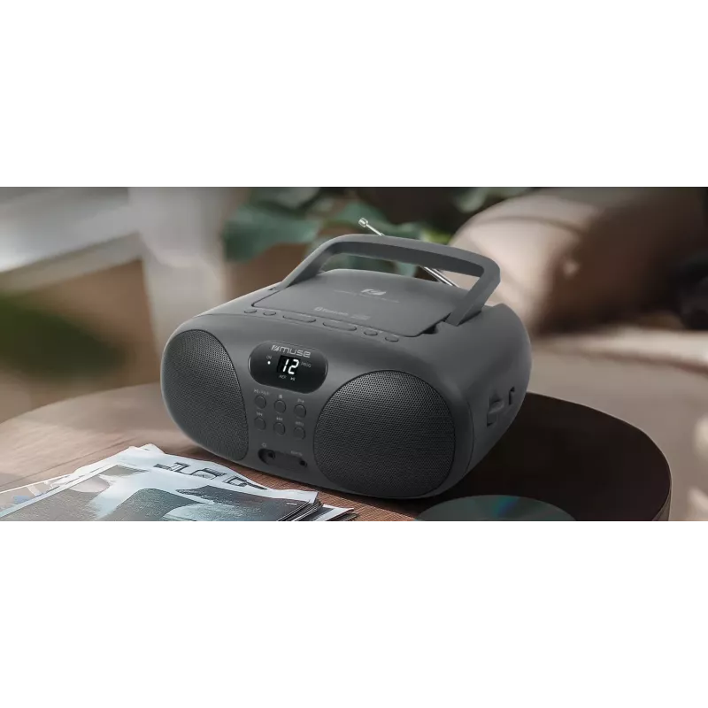 Muse Prenosný rádiový CD prehrávač s Bluetooth | MD-208BT | AUX vstup
