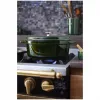 Staub La Cocotte 33 cm oválna pečacia panvica z liatiny, bazalkovo zelená
