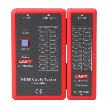 Tester HDMI káblov No name UT681HDMI — kontrola spojitosti a zapojenia HDMI